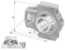 INA FAG - TTUE50 - Housing Unit Ttue