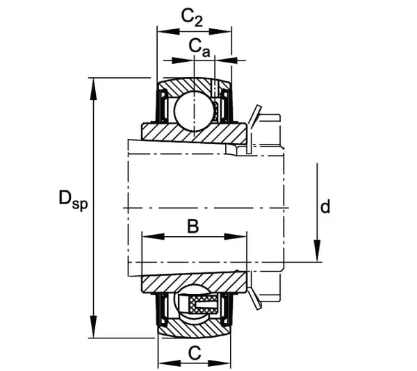 INA FAG - UK208 - Tapered Bore Bearing