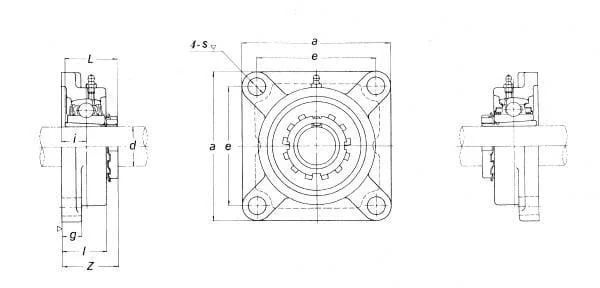 INA FAG - UKF208 - Bearing Block Complete