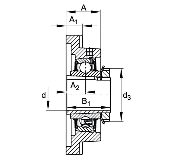 INA FAG - UKF211 - Bearing Block Complete