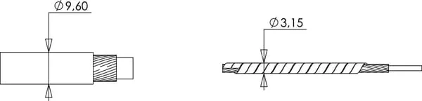 Indemar - IMCWB1500 - Cable With Ball End 1500mm