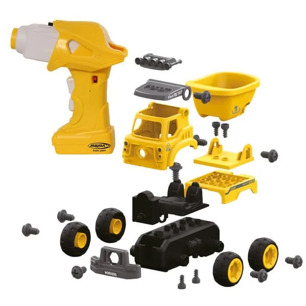 Jamara - JA405226 - Dump Truck First RC Kit 27-Part With Cordless Screwdriver