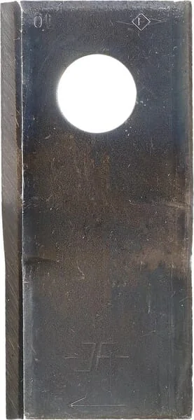 JF - 8113800063 - Mower Blade RH 106x49x4mm Bore Diameter 19mm Suitable For Kongskilde JF/Stoll