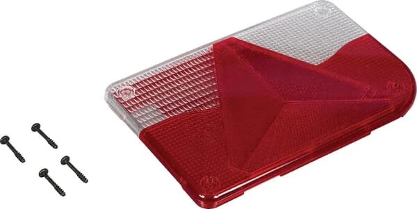 Jokon - 190070120 - Light Lens, Red/Transparent, Rectangular Rear/Right