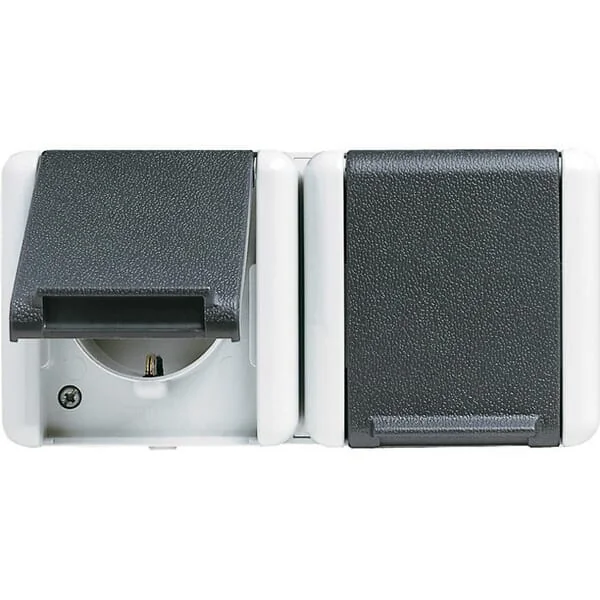 Jung - 8220W - Schuko 2 Way 16-A Socket