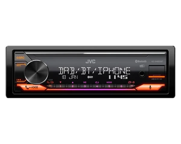 JVC Kenwood - KDX482DBT - Radio USB BT DAB+ Colour Display