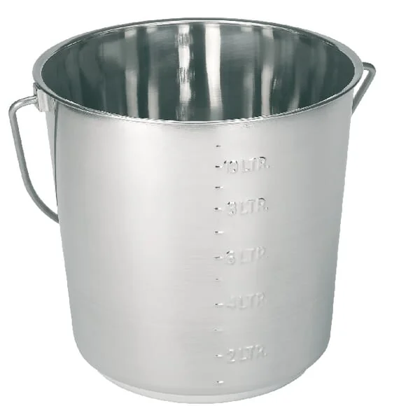 Kerbl - TZ1141 - Bucket 12.3 L, Made Of Stainless Steel