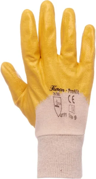 Keron - HS29707 - Work Gloves Yellow Cotton Size 9/l Pronit By Keron