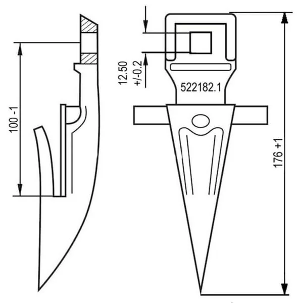 Kramp - 0005221821KR - Single Finger 3" K6S