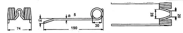 Kramp - 0008603510KR - Pickup Unit Spring Tines