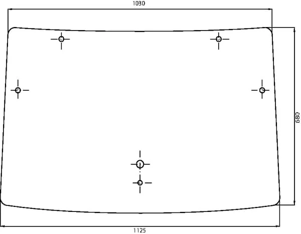 Kramp - 00097702040N - Kramp Windscreen