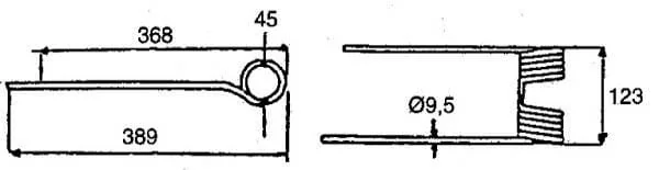 Kramp - 001530151KR - Spring Finger (Counter-Clockwise Direction)