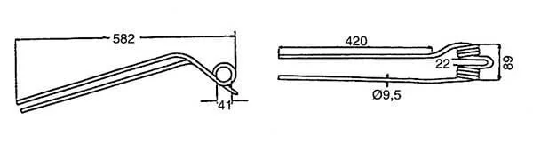 Kramp - 001532332KR - Rotary Tine CCW Inside