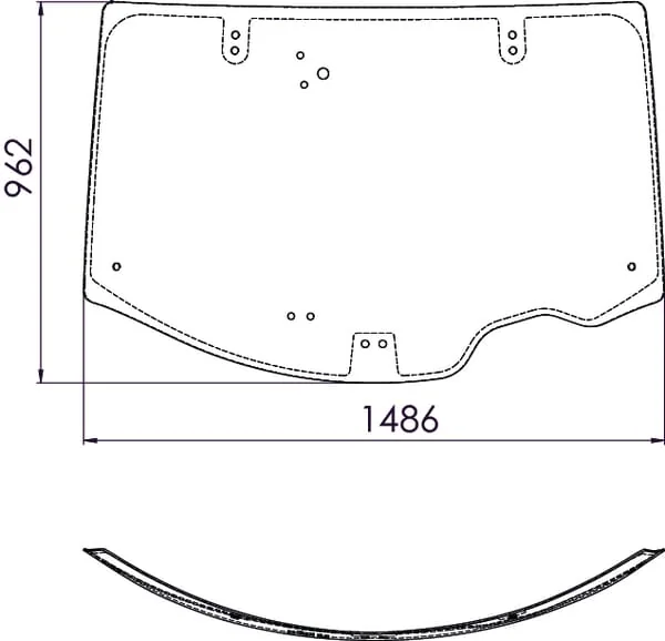 Kramp - 0022379340N - Rear Window