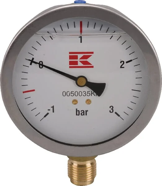 Kramp - 0050035KR - Pressure Gauge 1/2 100mm Glycerine