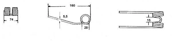 Kramp - 009380403N - Pick-Up Spring Tines