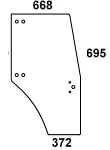 Kramp - 0097701050N - Door Glass