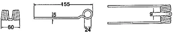 Kramp - 02080423N - Mengele Pick-Up Unit Spring Tines