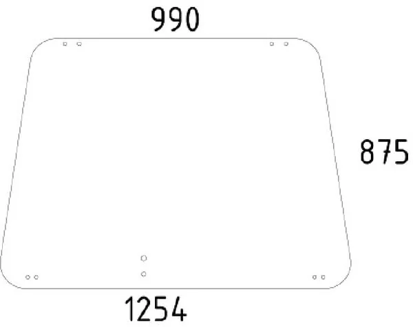 Kramp - 02381810N - Cab Glass