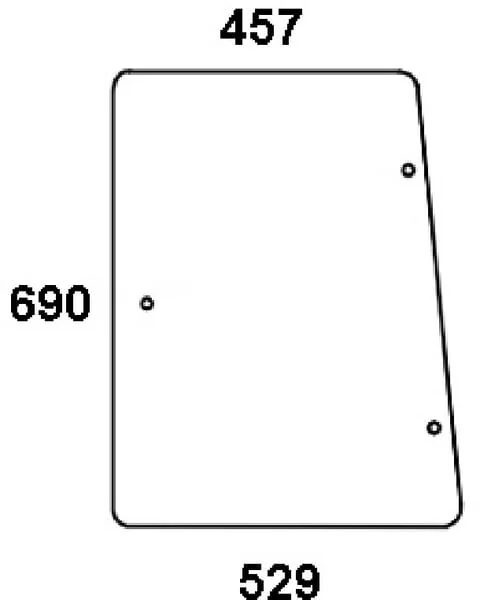 Kramp - 04339833N - Cab Glass