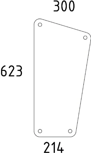 Kramp - 04340331N - Cab Glass