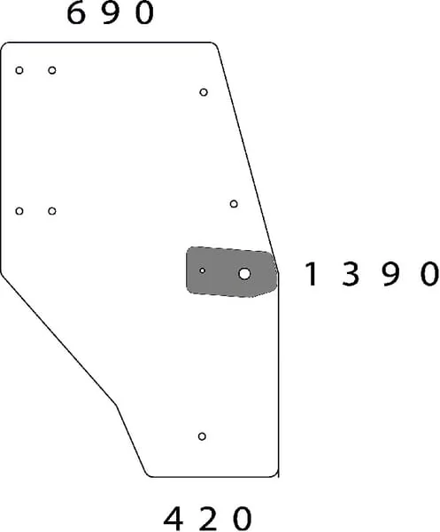 Kramp - 04352849N - Door Glass Deutz