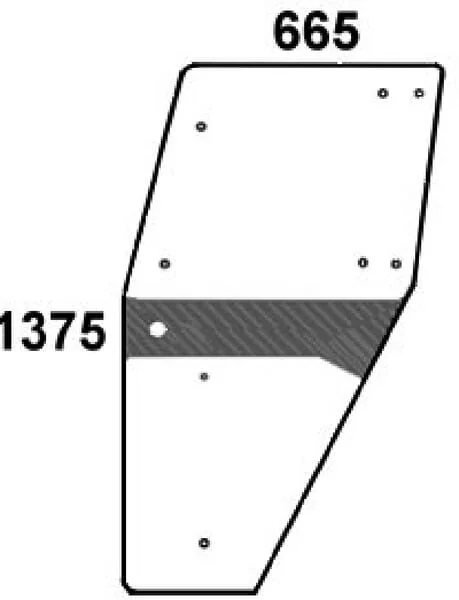 Kramp - 04358527N - Left Door Glass