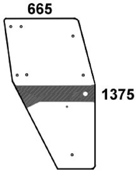 Kramp - 04358528N - Door Glass Right