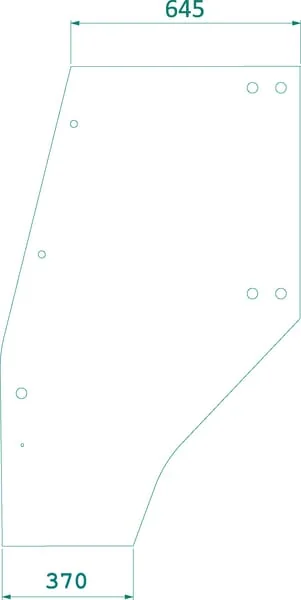 Kramp - 04400341N - Kramp Door Glass, Complete