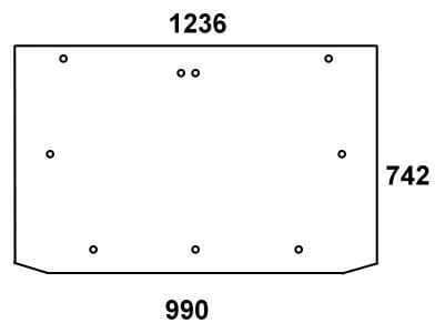 Kramp - 09231268010N - Upper Rear Window