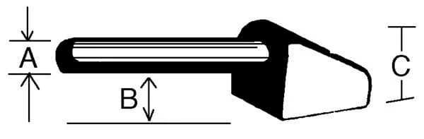 Kramp - 1109010KR - Weld-On Hook Flat 16mm