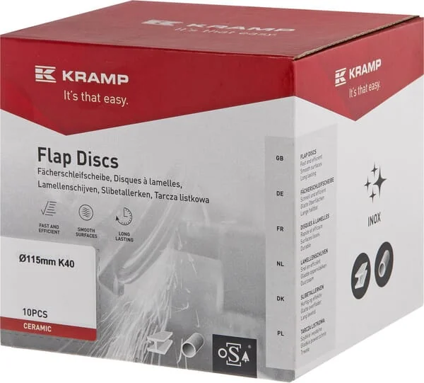 Kramp - 115CEK40KR - Ceramic Flap Disc 115 mm K40