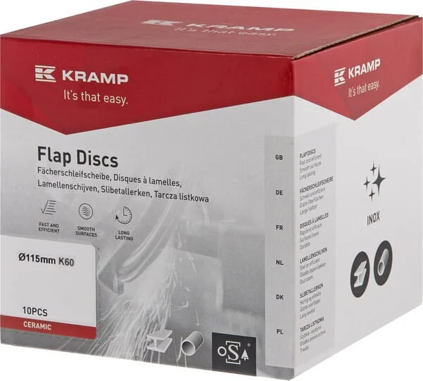 Kramp - 115CEK60KR - Ceramic Flap Disc 115 mm K60