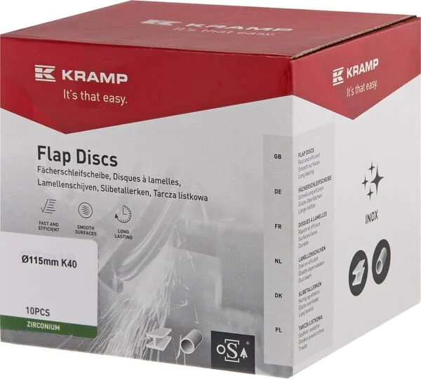 Kramp - 115ZIK40KR - Zirconium Flap Disc 115mm 40 grit