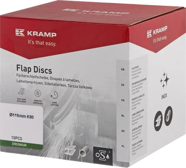 Kramp - 115ZIK80KR - Zirconium Flap Disc 115mm 80 grit