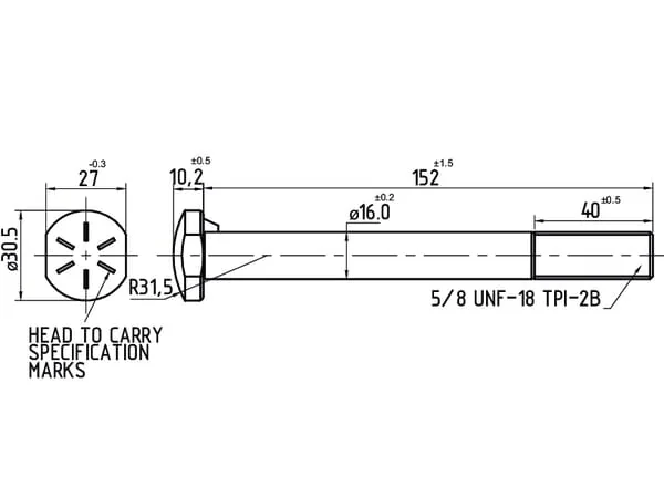 Kramp - 118930ESN - Wheel Bolt