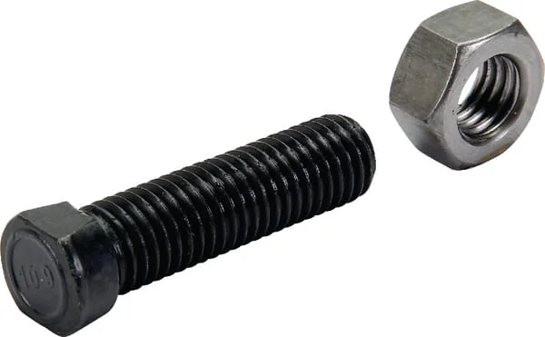 Kramp - 1250C2FP025 - Plough Bolt + Nut, 2 Flat Nibs