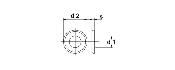 Kramp - 125B18 - Retaining Ring M18x34x3mm, Zinc Plated DIN 125b Kramp