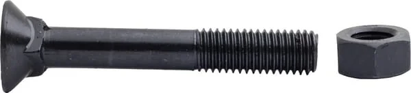 Kramp - 1280129VK - Plow Bolt And Nut m12x80 12.9, Round, With Countersunk Head And Square Neck