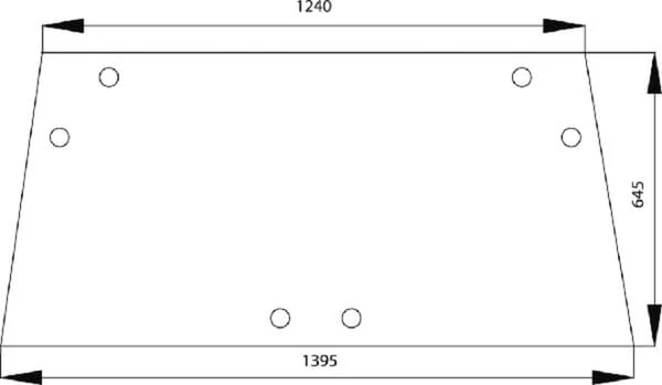 Kramp - 1332383C1N - Rear Window Upper