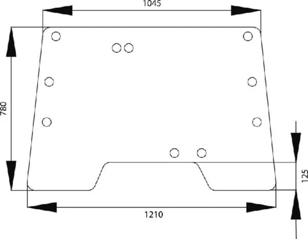 Kramp - 1332505C1N - Windscreen Tiltable