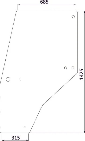 Kramp - 144969A1KR - Glass In Door