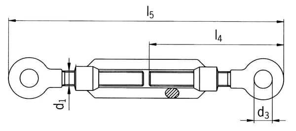 Kramp - 147824GG - Straining Screw 2 Eyes M24