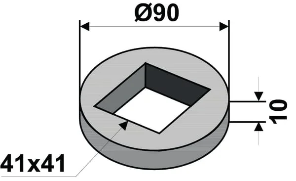 Kramp - 17100074 - Welding Ring For 40x40 Square