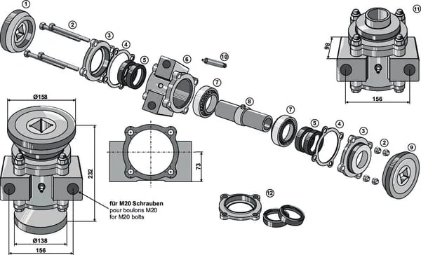 Kramp - 17100404B - Bearing Housing