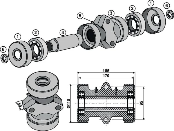 Kramp - 1710OJM02 - Bearing Cup