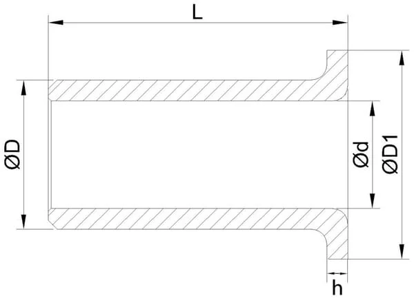 Kramp - 172A121812 - Kramp Drill Bushing with Collar 12x18x12