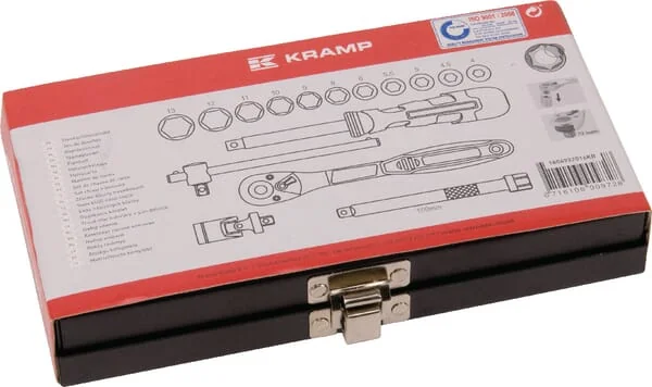Kramp - 1804922016KR - Socket Set 1/4" 16 pcs