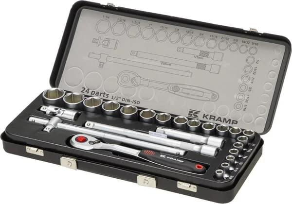 Kramp - 1804924024IKR - Socket Set 1/2" 24 Pcs