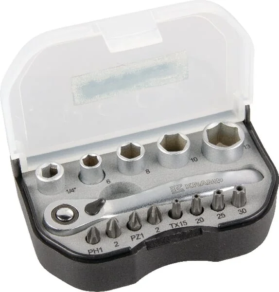 Kramp - 1804970909KR - Socket Set Mini 1/4" 14-Pieces